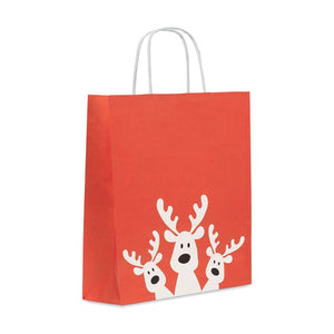 Sacchetto da regalo medio Rosso - personalizzabile con logo