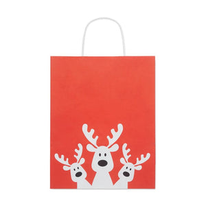 Sacchetto da regalo medio Rosso - personalizzabile con logo