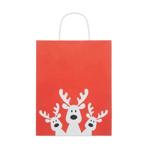 Sacchetto da regalo medio Rosso - personalizzabile con logo