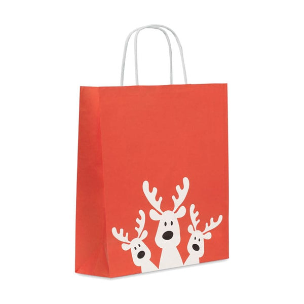 Sacchetto da regalo medio Rosso - personalizzabile con logo