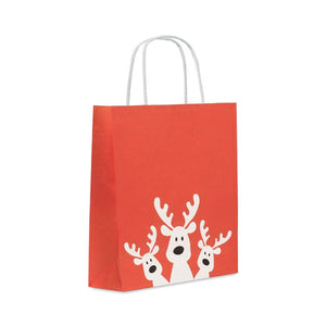 Sacchetto da regalo piccolo Rosso - personalizzabile con logo