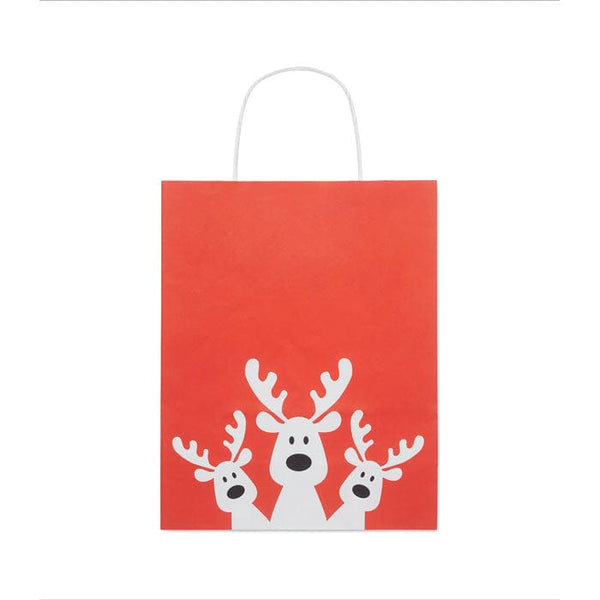 Sacchetto da regalo piccolo Rosso - personalizzabile con logo
