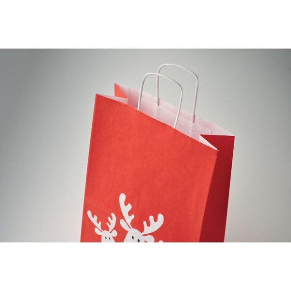 Sacchetto da regalo piccolo Rosso - personalizzabile con logo