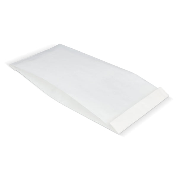Sacchetto di carta 50g/m² 14 x 6 x 27 cm Bianco - personalizzabile con logo