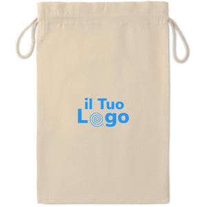 Sacchetto Grande Natural beige - personalizzabile con logo
