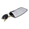 Sacchetto per occhiali in microfibra R-PET sublimazione Bianco - personalizzabile con logo