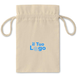 Sacchetto Piccola Natural beige - personalizzabile con logo