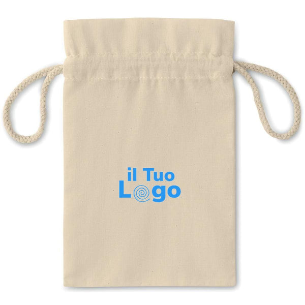 Sacchetto Piccola Natural beige - personalizzabile con logo