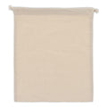 Sacchetto regalo in cotone OEKO-TEX® 140g/m² 25x30cm beige - personalizzabile con logo