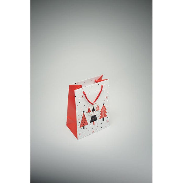 Sacchetto regalo piccolo Bianco - personalizzabile con logo