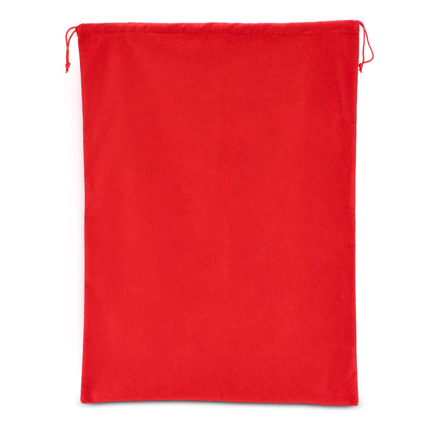 Sacco regalo in feltro 50x70cm Rosso - personalizzabile con logo