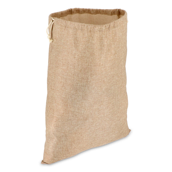 Sacco regalo in  juta 50x70cm natural - personalizzabile con logo