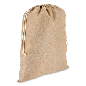 Sacco regalo in  juta 50x70cm natural - personalizzabile con logo