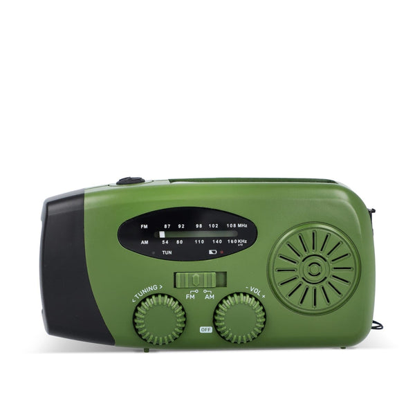 SafeSound Radio di emergenza a energia solare e avvolgimento manuale - personalizzabile con logo