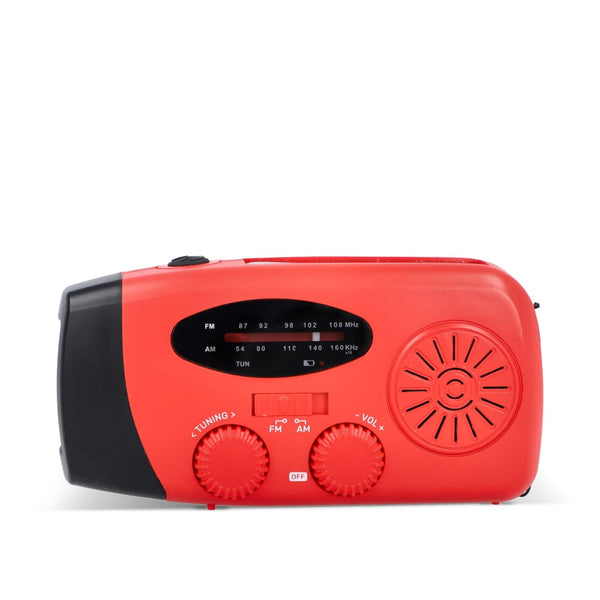 SafeSound Radio di emergenza a energia solare e avvolgimento manuale - personalizzabile con logo