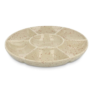 Sagaform Ditte Piatto da portata rotondo in ceramica 26 cm Beige - personalizzabile con logo