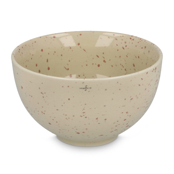 Sagaform Ditte Set di ciotole in ceramica 12 cm Beige - personalizzabile con logo
