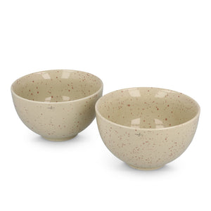 Sagaform Ditte Set di ciotole in ceramica 12 cm Beige - personalizzabile con logo