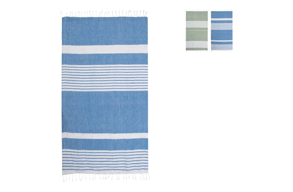 Sagaform Ella Asciugamano hammam in cotone organico 145x250cm - personalizzabile con logo