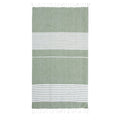Sagaform Ella Asciugamano hammam in cotone organico 145x250cm Verde - personalizzabile con logo