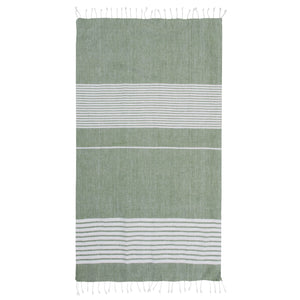 Sagaform Ella Grande asciugamano hamam 145x250cm Verde - personalizzabile con logo
