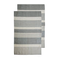 Sagaform Ella hamam Asciugamano confezione da 2 pezzi 50x70cm Grigio - personalizzabile con logo