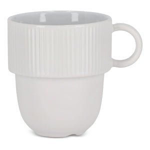 Sagaform Inka tazza con orecchio 270ml Bianco - personalizzabile con logo