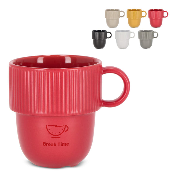Sagaform Inka tazza con orecchio 270ml - personalizzabile con logo