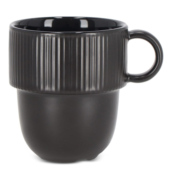 Sagaform Inka tazza con orecchio 270ml Nero - personalizzabile con logo