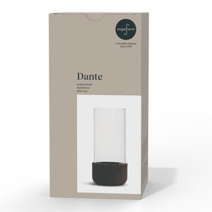Sagaform Lanterna Dante piccola Marrone scuro - personalizzabile con logo