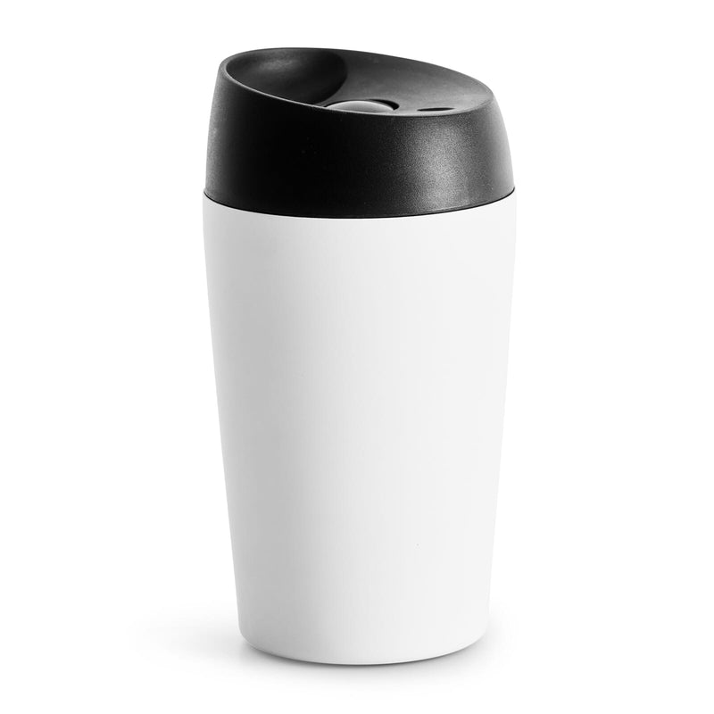 Sagaform Loke Bicchiere da viaggio rivestita di colore 240ml Bianco - personalizzabile con logo
