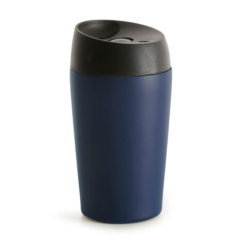 Sagaform Loke Bicchiere da viaggio rivestita di colore 240ml blu navy - personalizzabile con logo