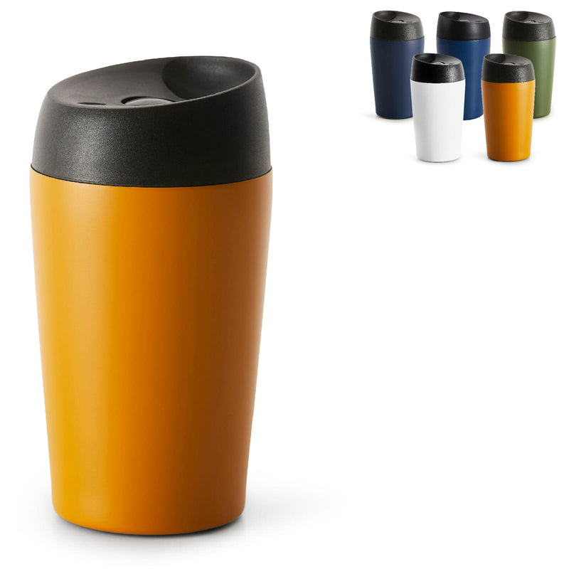 Sagaform Loke Bicchiere da viaggio rivestita di colore 240ml - personalizzabile con logo