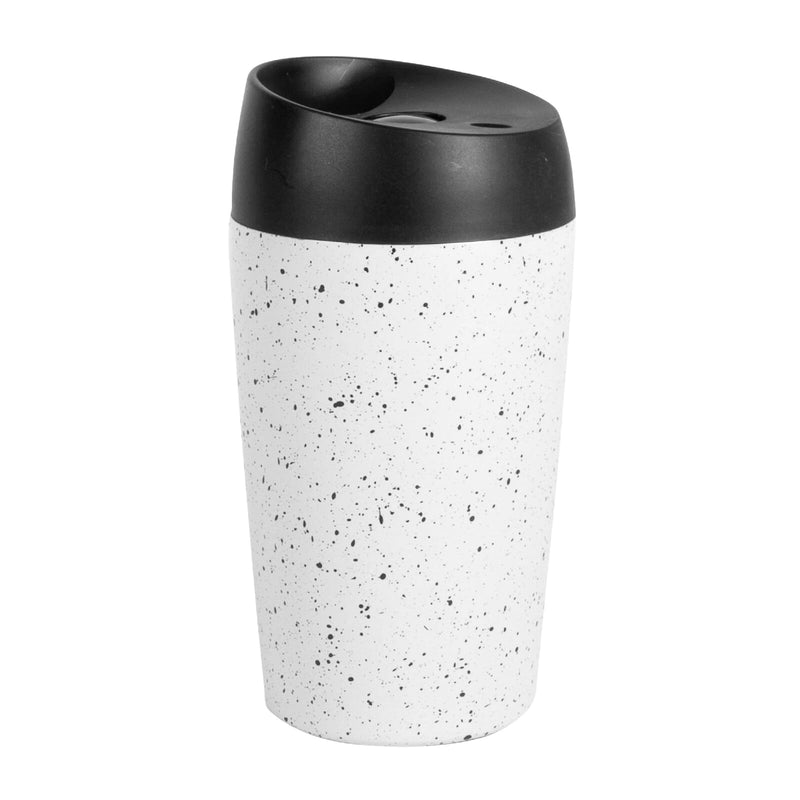 Sagaform Loke Bicchiere da viaggio Splash 240ml Bianco - personalizzabile con logo