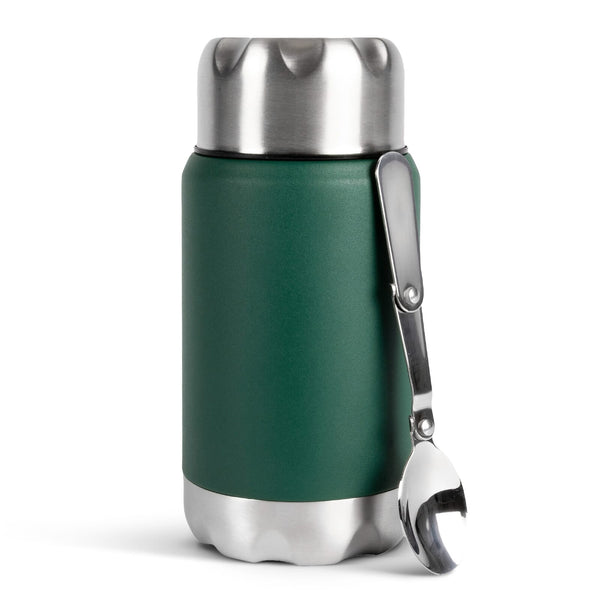 Sagaform Mark Termos per alimenti verniciato a polvere 600ml Verde - personalizzabile con logo