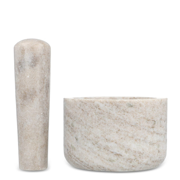Sagaform mortaio in travertino Beige - personalizzabile con logo