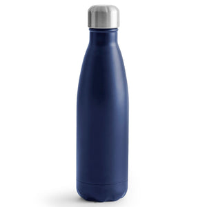 Sagaform Nils Bottiglia in acciaio 500ml blu navy - personalizzabile con logo