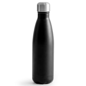 Sagaform Nils Bottiglia in acciaio 500ml Nero - personalizzabile con logo