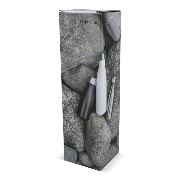 Sagaform Nils bottiglia in acciaio Cromo 500 ml Cromo - personalizzabile con logo