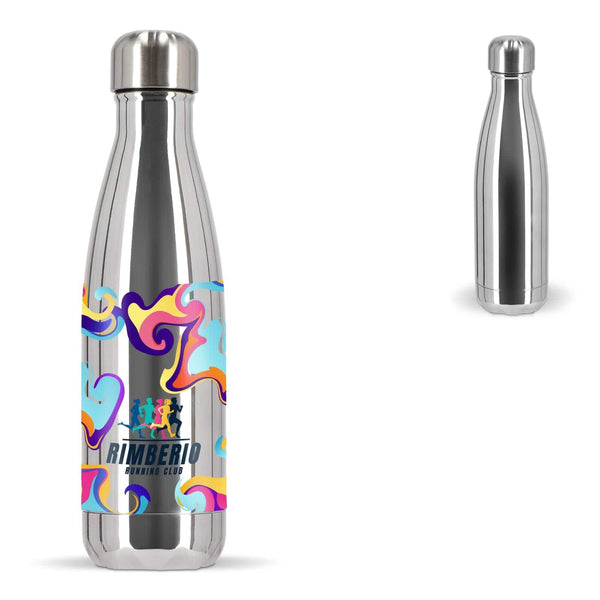 Sagaform Nils bottiglia in acciaio Cromo 500 ml Cromo - personalizzabile con logo