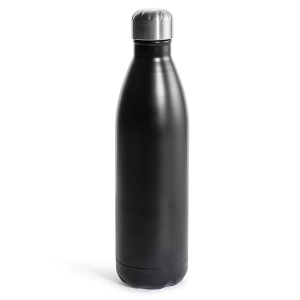 Sagaform Nils Bottiglia in acciaio grande 750ml Nero - personalizzabile con logo