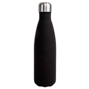 Sagaform Nils Bottiglia in acciaio in gomma 500ml Nero - personalizzabile con logo