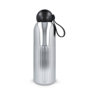 Sagaform Tekla bottiglia in acciaio cromato (riciclato) 500 ml Cromo - personalizzabile con logo