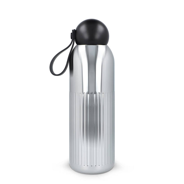 Sagaform Tekla bottiglia in acciaio cromato (riciclato) 500 ml Cromo - personalizzabile con logo
