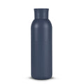 Sagaform Tekla Push bottiglia in acciaio con tappo a pressione (riciclato) 500 ml blu navy - personalizzabile con logo