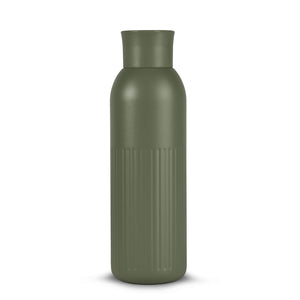 Sagaform Tekla Push bottiglia in acciaio con tappo a pressione (riciclato) 500 ml verde - personalizzabile con logo