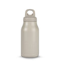 Sagaform Truls bottiglia in acciaio con pratico tappo a scatto (riciclato) 500 ml Beige - personalizzabile con logo