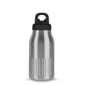 Sagaform Truls bottiglia in acciaio con pratico tappo a scatto (riciclato) 500 ml color argento - personalizzabile con logo