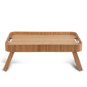Sagaform Vassoio per letto Hanna Marrone - personalizzabile con logo
