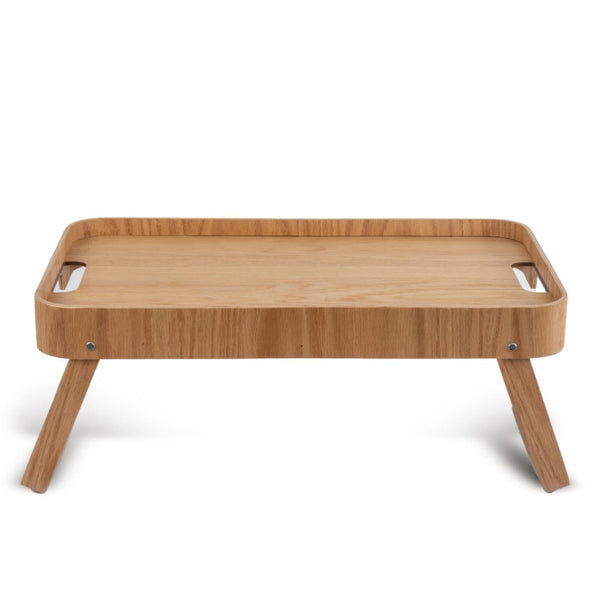Sagaform Vassoio per letto Hanna Marrone - personalizzabile con logo